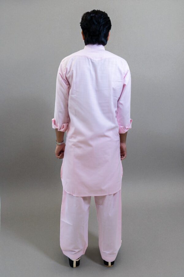 Pink Pathani Kurta - Image 7
