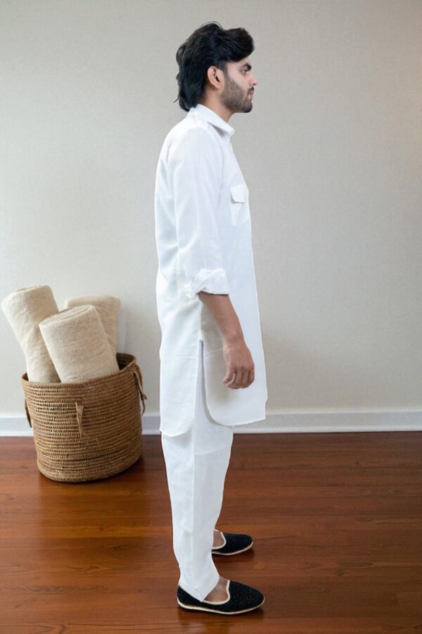 Men’s Pathani Kurta with Salwar – 100% Cotton & Comfortable - Image 4