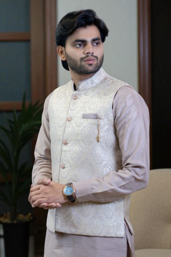 Lavender Silk Rayon Ethnic Wear Kurta Jacket – Festival & Occasion Wear
