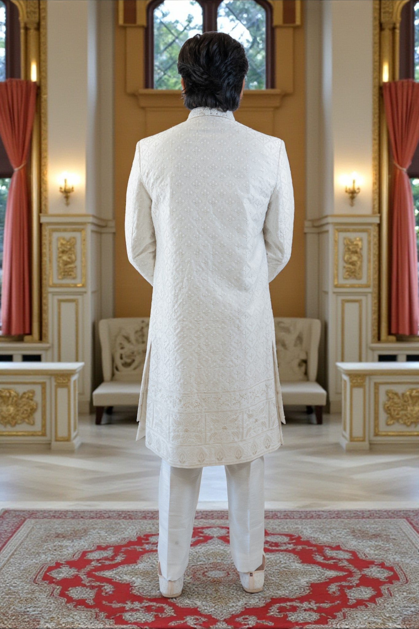Sherwani for Men with Elegant Embroidery – Premium Comfort & Style - Image 6