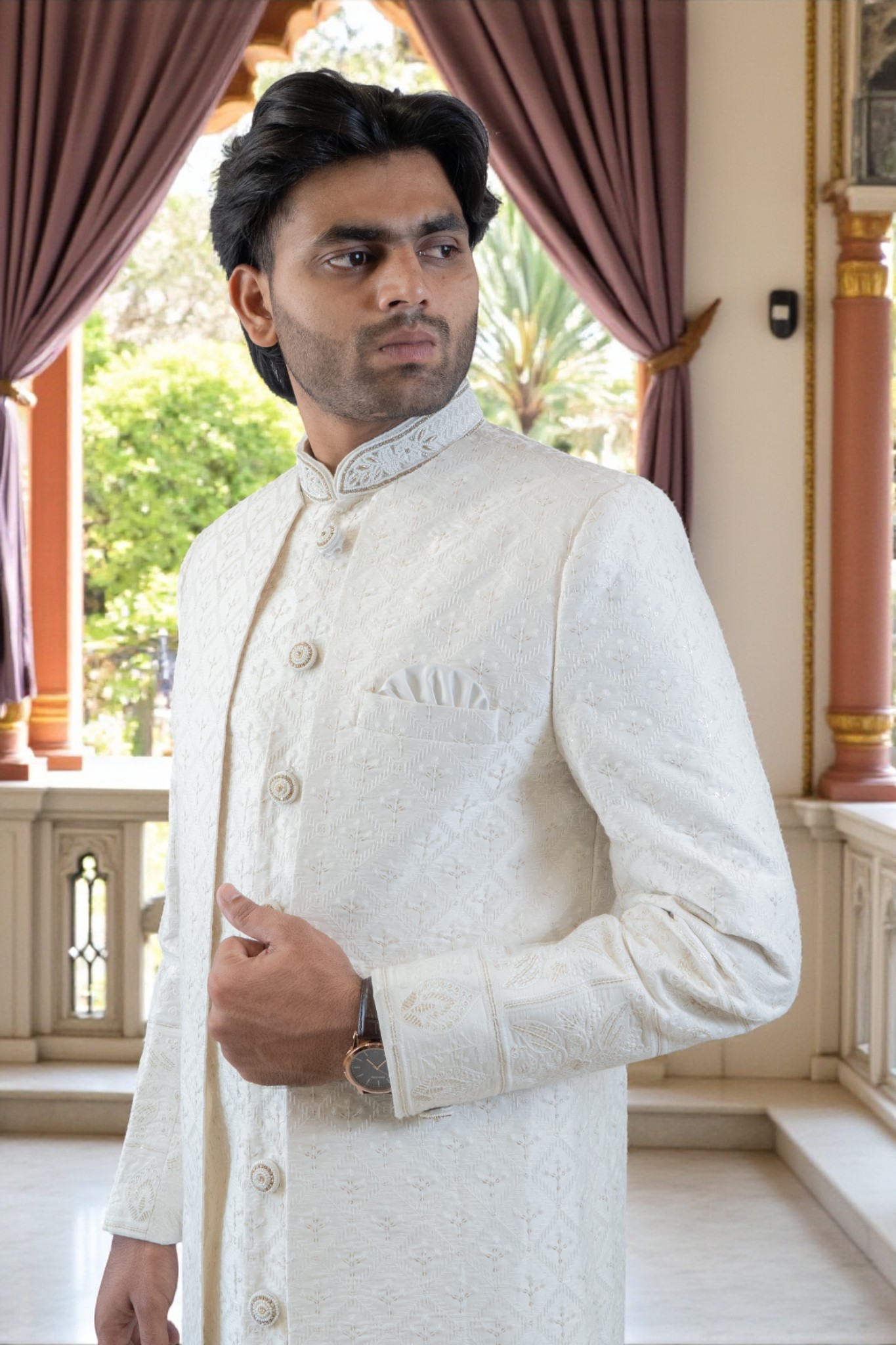 Sherwani for Men with Elegant Embroidery – Premium Comfort & Style - Image 2