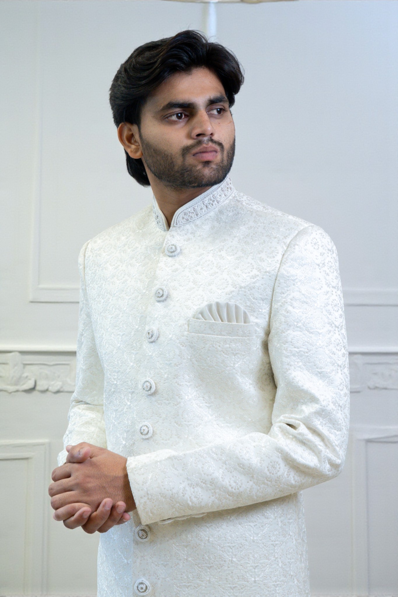 Sherwani for Men – Multi-Design Thread Work, Elegant & Comfortable - Image 3