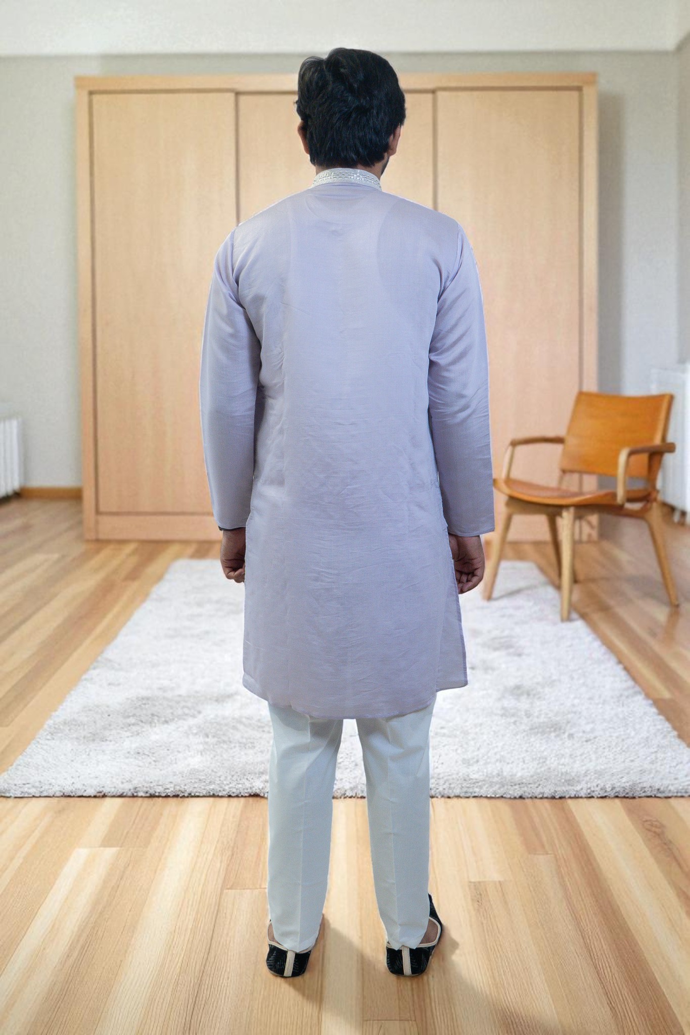 Lavender Kurta Pajama for Men - Image 6