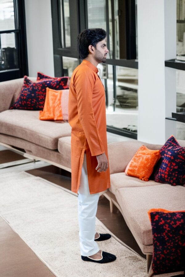 Rust Color Pj Rust Color Kurta Pajama – Comfort Meets Everyday Style - Sharma ...